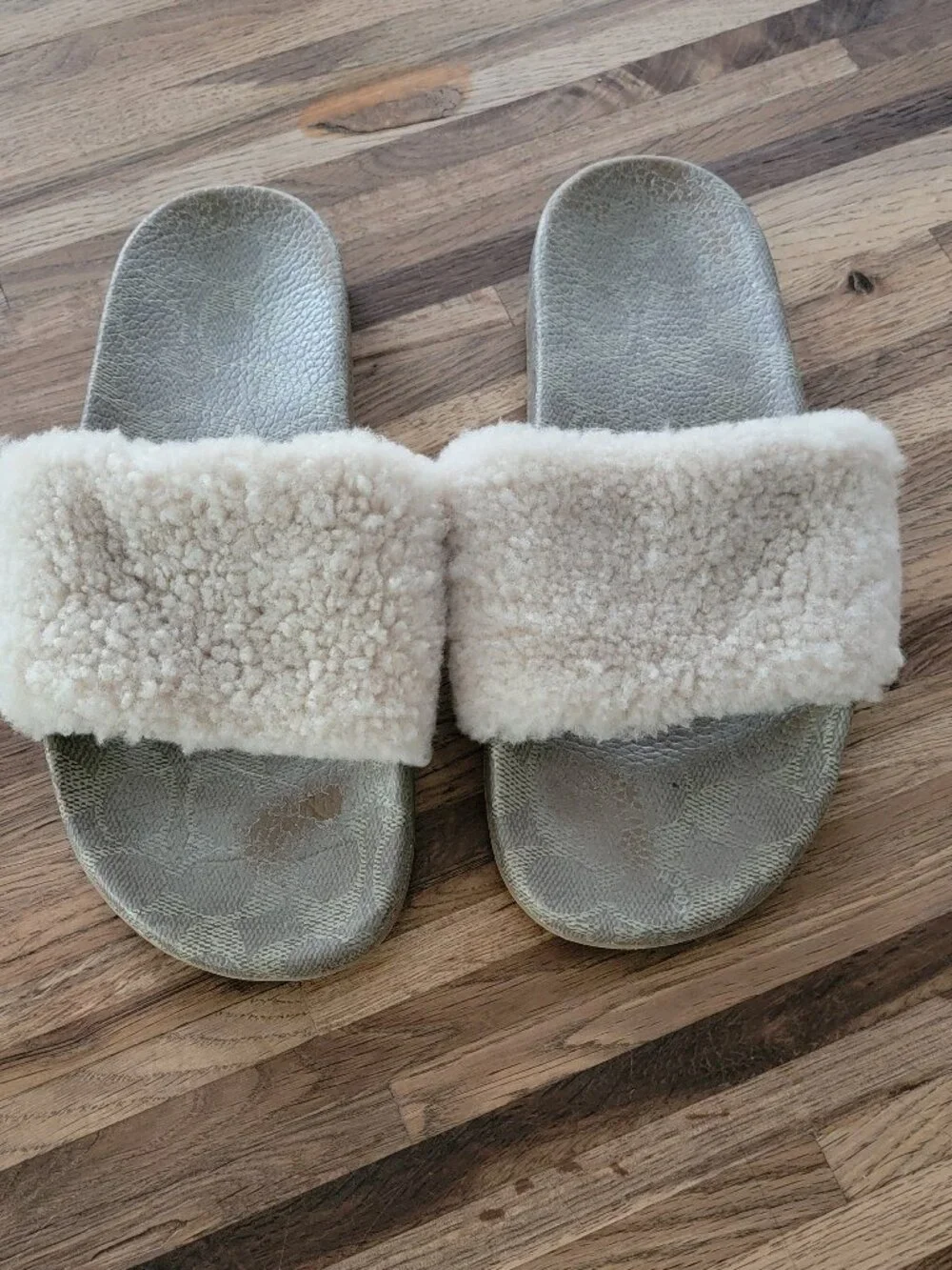 Coach Ulla Slide/Slip On Shoes w Shearling